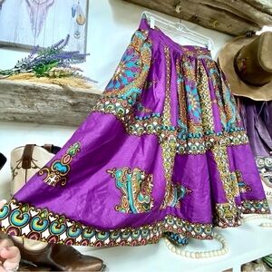 Artisan rare midi Gypsy skirt w spell/free People hippy boho vibe